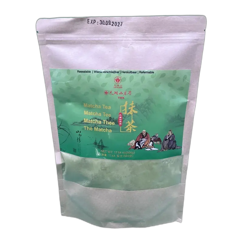 TIAN HU SHAN Green Tea Matcha Beutel 500G