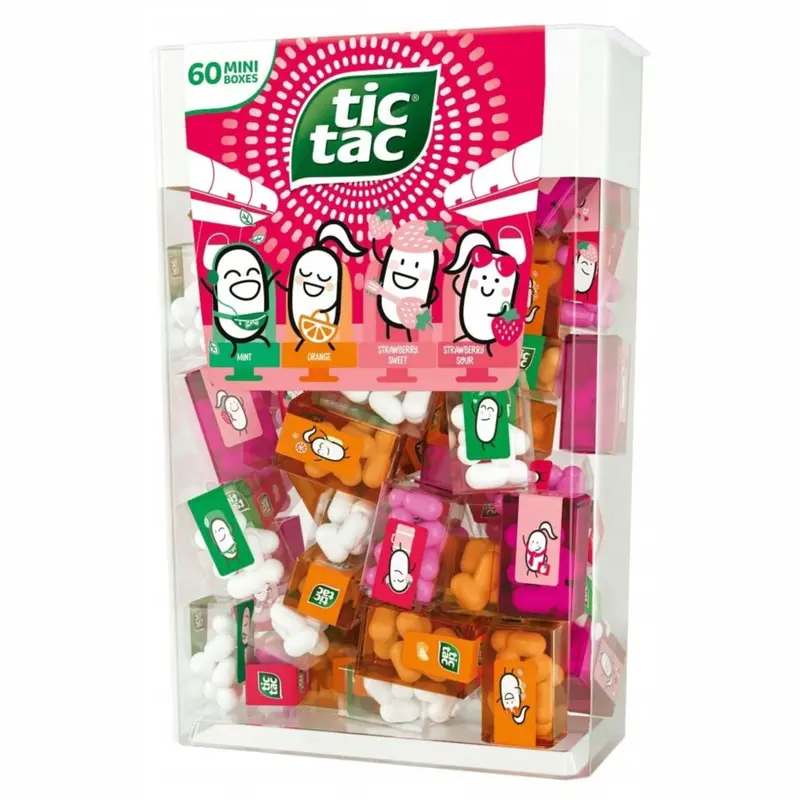 Tic Tac Strawberry Edition, Mini-Mix, insgesamt 228 Gramm