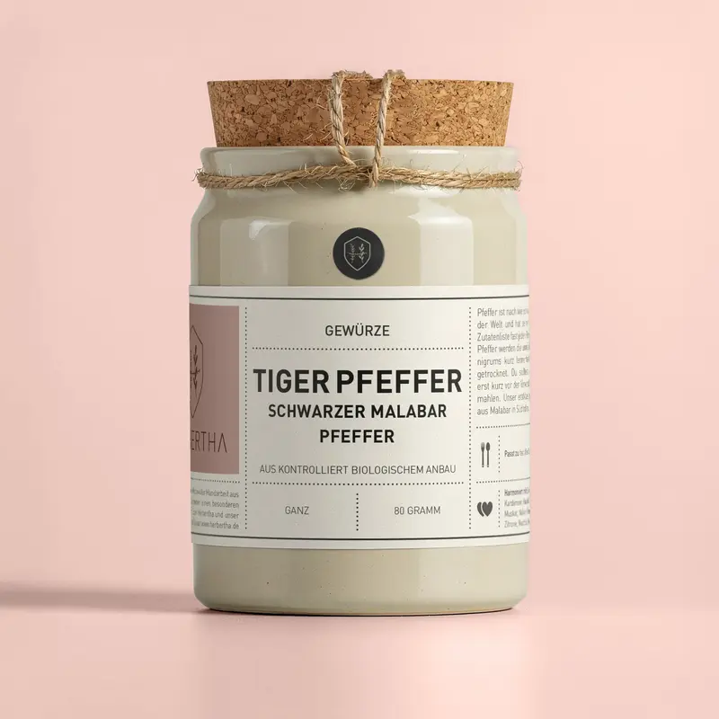 Tiger Pfeffer – Schwarzer Malabar Pfeffer