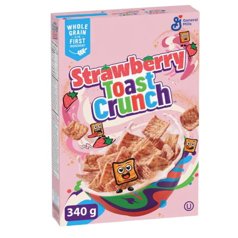 Toast Crunch Strawberry, Zerealien mit Zimt- und Erdbeergeschmack, 340g