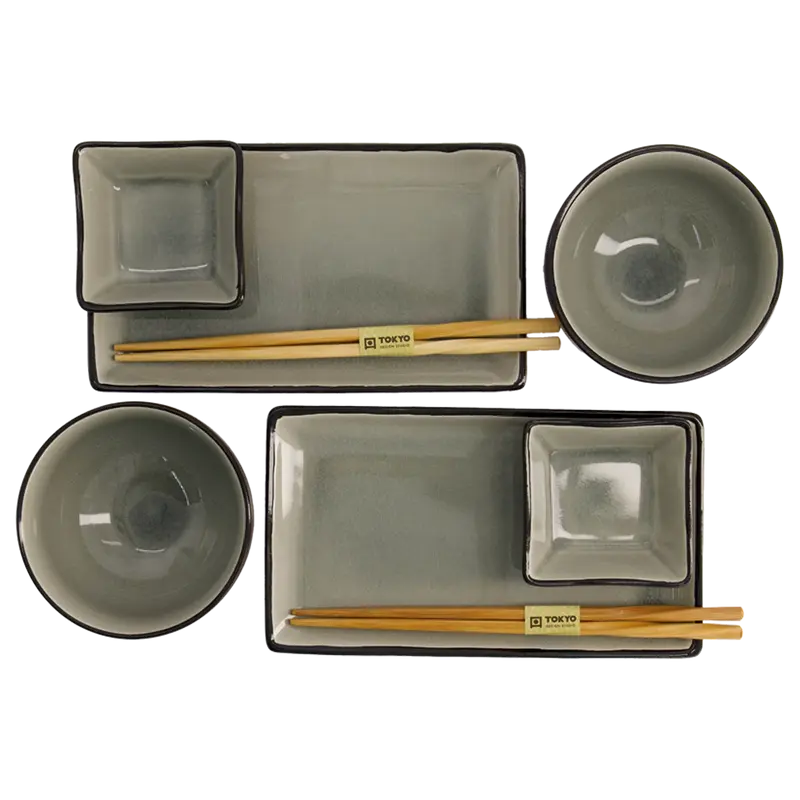 TOKYO DESIGN Glassy Grey Giftset (8pcs)