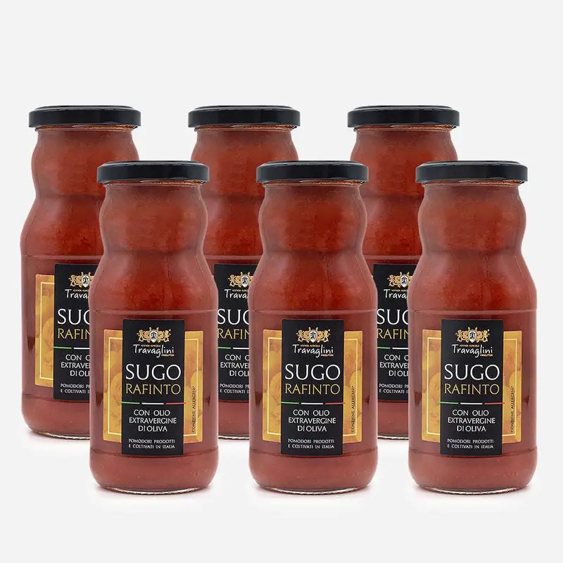 Tomatensoße Rafinto – klassische, fertige Tomatensoße mit Gemüse, 6 x 350g