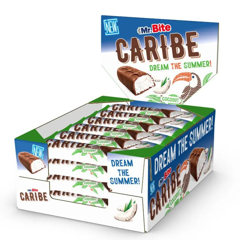Toren Mr. Bite Caribe Coconut Riegel 24 x 38g