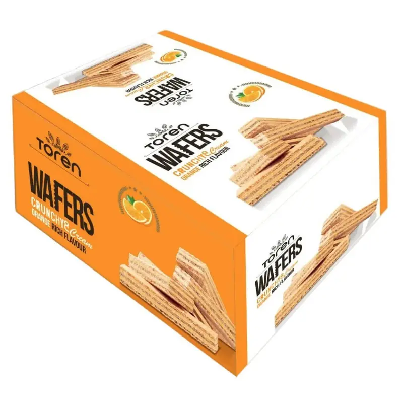 Toren Wafers Crunchy & Cream Orange 24 Stück