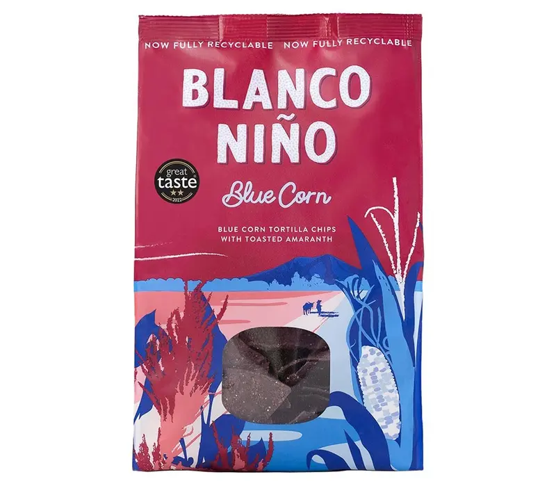 Tortilla Chips-Blue Corn von Blanco Nino