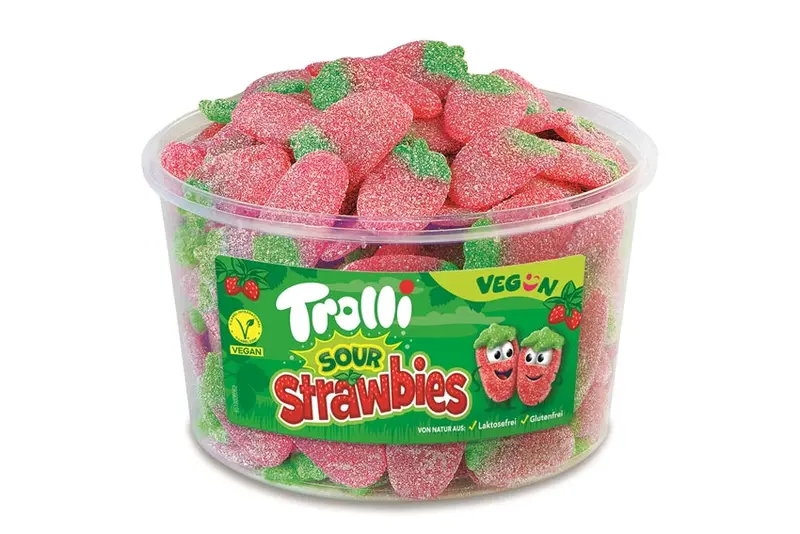 Trolli Sour Strawbies Fruchtgummi 150 Stk.