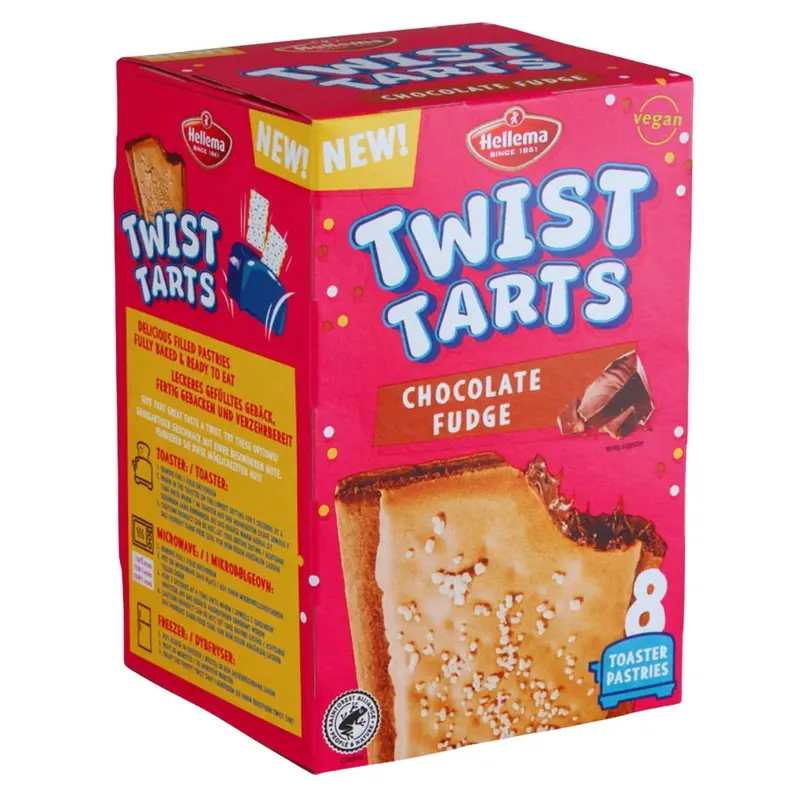 Twist Tarts Chocolate Fudge, Kakaokekse gefüllt mit Schokoladencreme, 280g