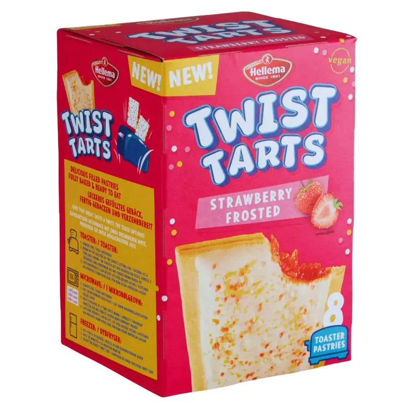 Twist Tarts Strawberry Frosted, Kekse gefüllt mit Erdbeercreme 280g