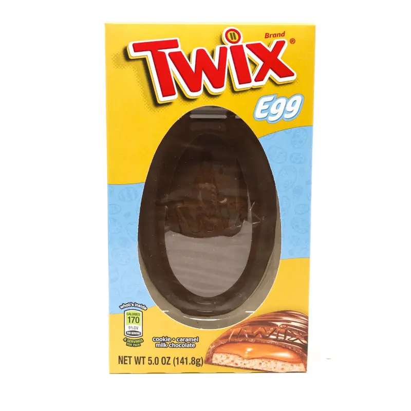 Twix Easter Egg, Osterei aus Milchschokolade mit einem Gewicht von 141,8 g