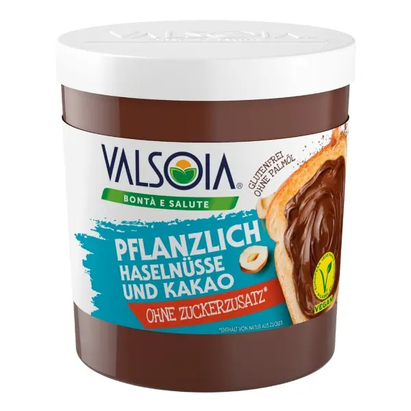 Valsoia La Crema Nuss Nougat Creme ohne Zuckerzusatz - 200g