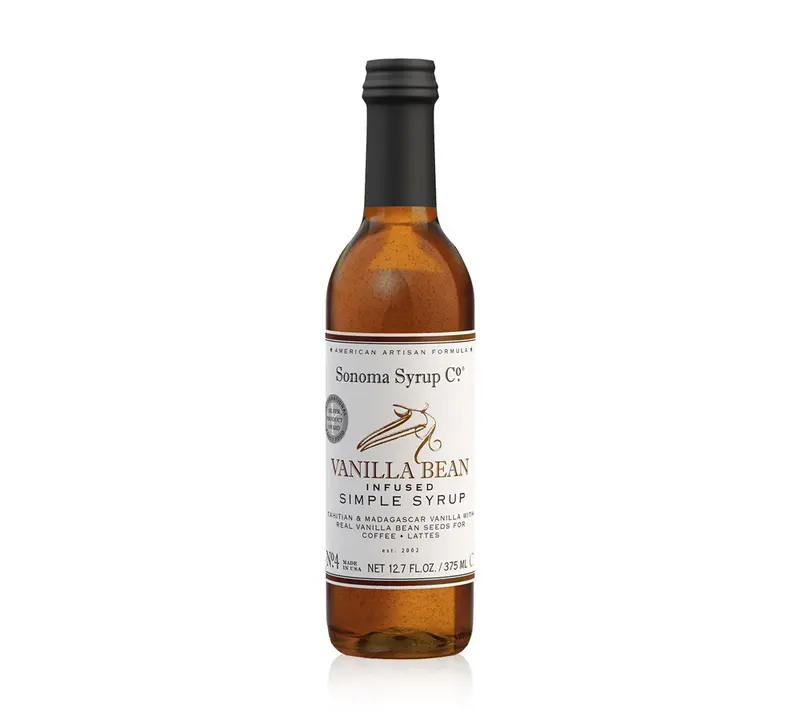 Vanilla Bean Syrup von Sonoma Syrup - Vanillebohnen Sirup (375 ml)