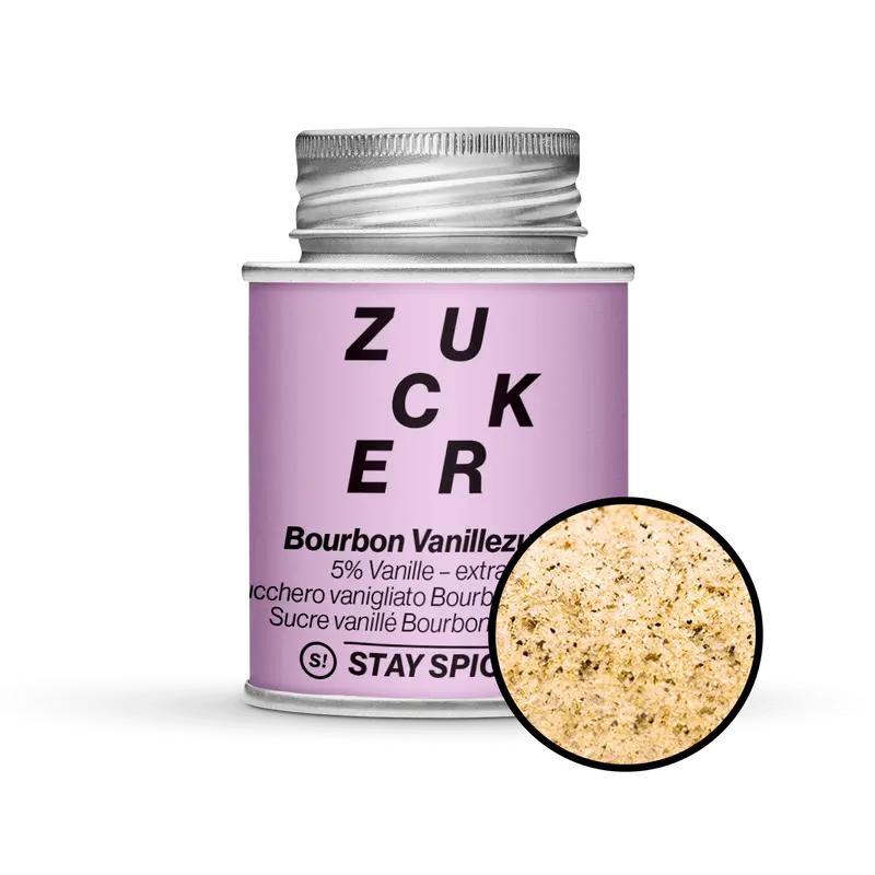 Vanillezucker 5% Bourbonvanille, Backzucker, extra-fein