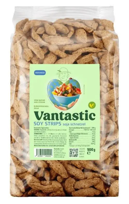 Vantastic Foods Soja Schnetzel Fleischersatz Sojafleisch, 1kg
