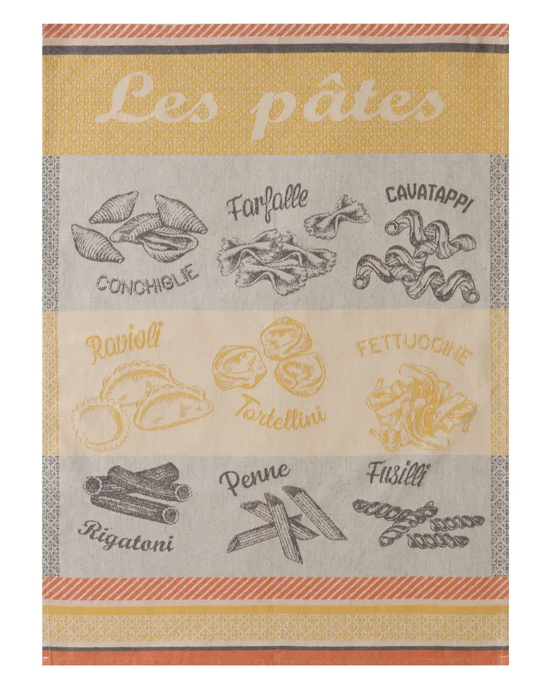 Variétés de pátes - Geschirrtuch