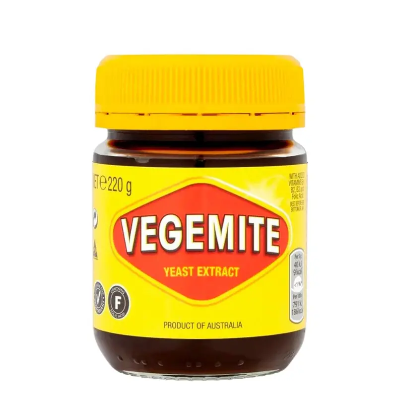 Vegemite Hefextrakt, streichfähige Creme auf Basis von Nahrungshefe, 220g