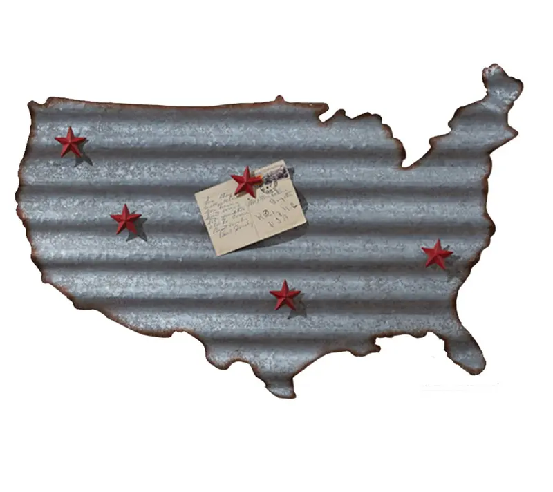 Verzinktes US Memo Board