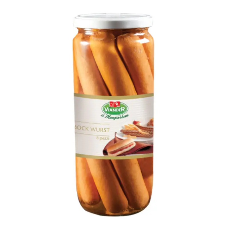 Viander Würstel Bockwurst, acht Würstel à 90g