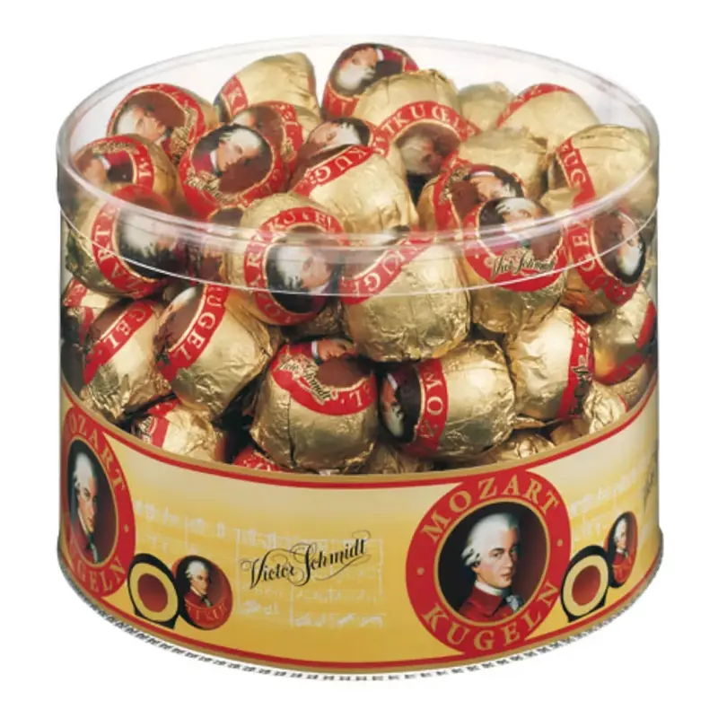 Victor Schmidt Mozartkugeln – Pralinen mit Nougat & Marzipan – Perfekt als Geschenk oder zum Genießen – 825g (1er Pack)
