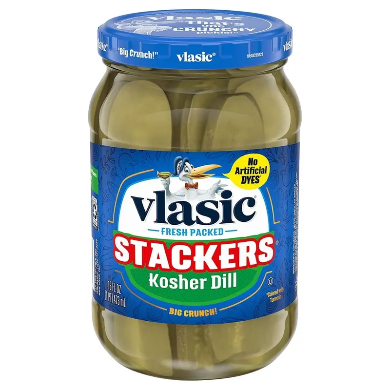 Vlasic Dill Kosher Stackers, eingelegte Gurken 473ml