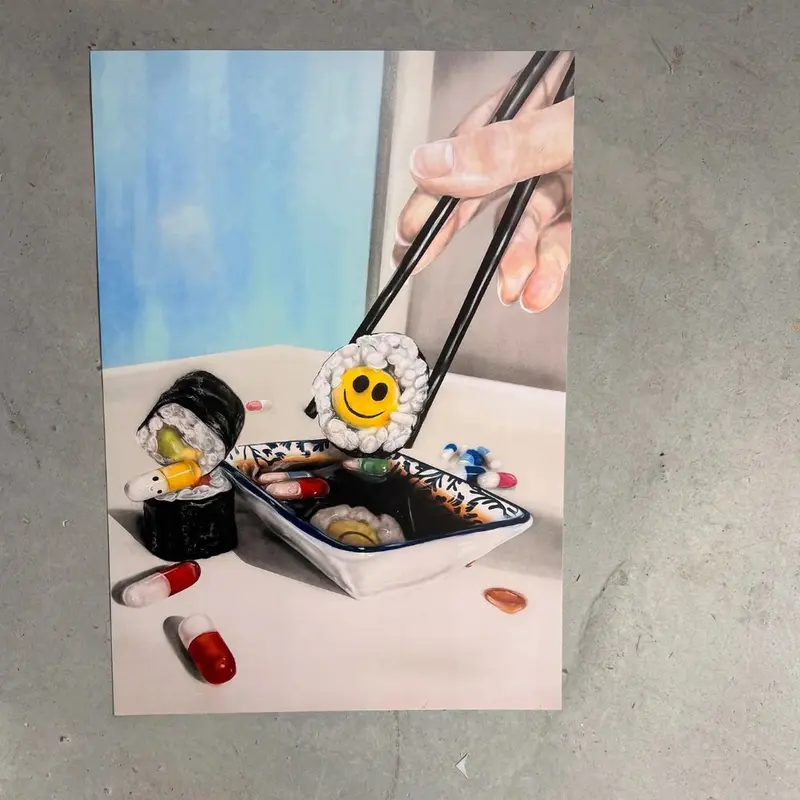 Volane Kunstdruck Mach Dich Glücklich Poster