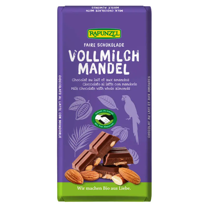 Vollmilch Mandel Schokolade
