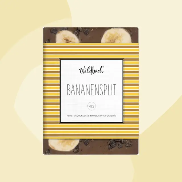 Vollmilchschokolade Bananensplit