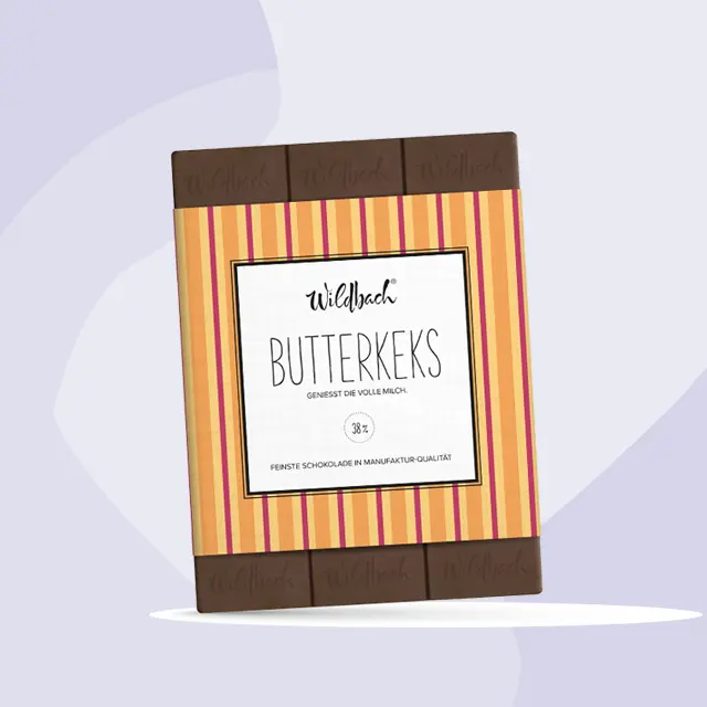 Vollmilchschokolade mit Butterkeks-Stückchen