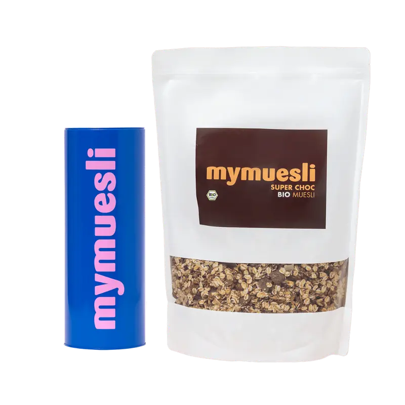 Vorrats-Paket Super-Choc-Müsli & Dose