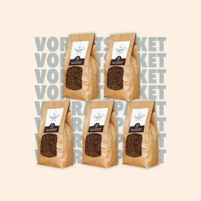 Vorratspaket Gekeimte Fusilli Dinkelvollkorn Bio, 5 x 500g
