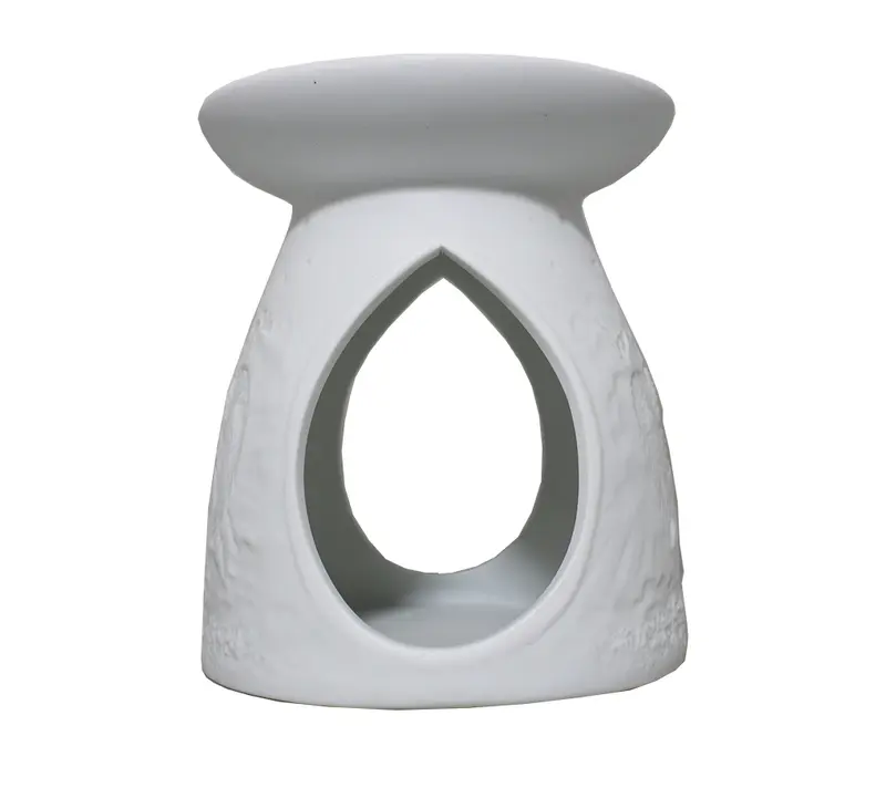 Wax Melt Burner Porzellan Weiß