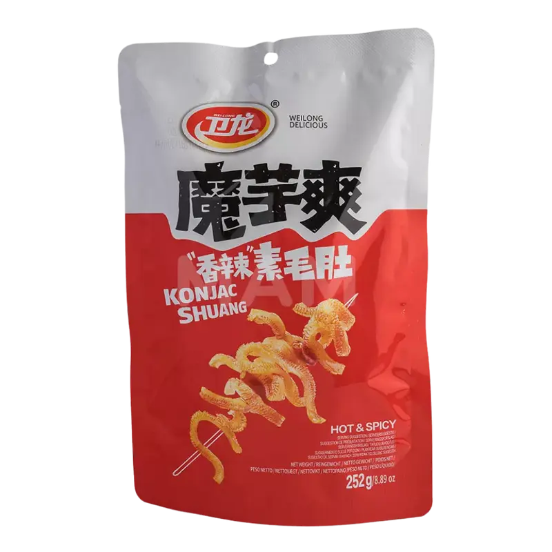 WEILONG Konjak Snack Hot Spicy Shuang 252G