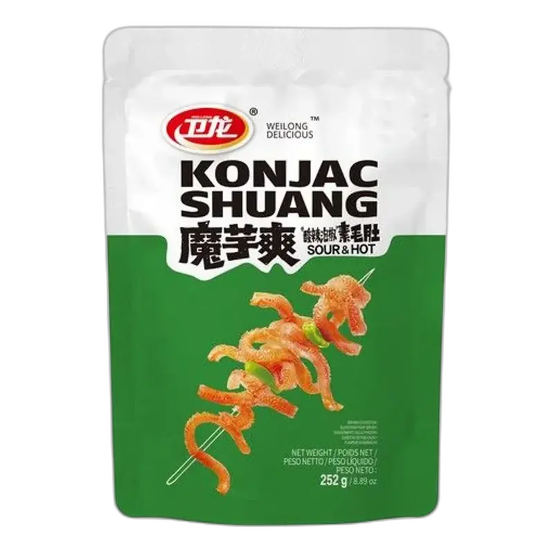 WEILONG Konjak Snack Sour & Hot Shuang 252G