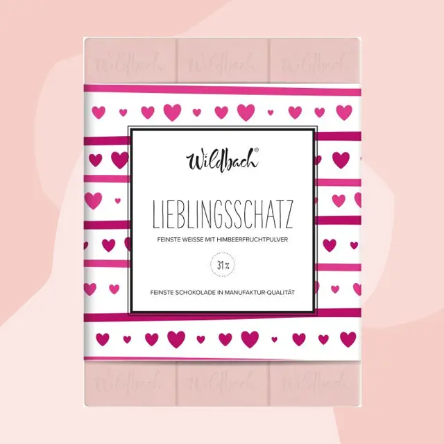 Weiße Schokolade mit Himbeer-Vanille