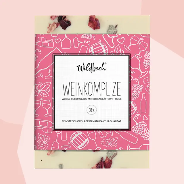 Weiße Schokolade zum Wein