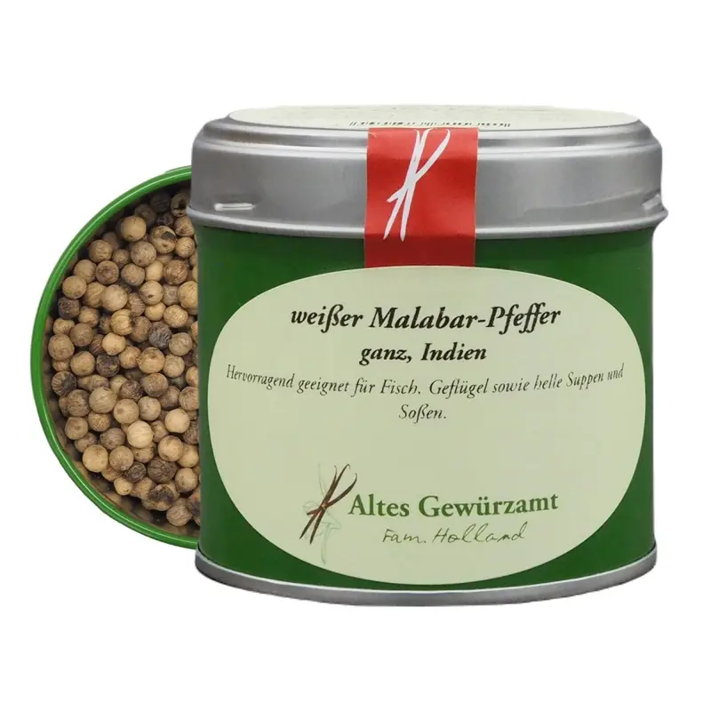 weißer Malabar-Pfeffer