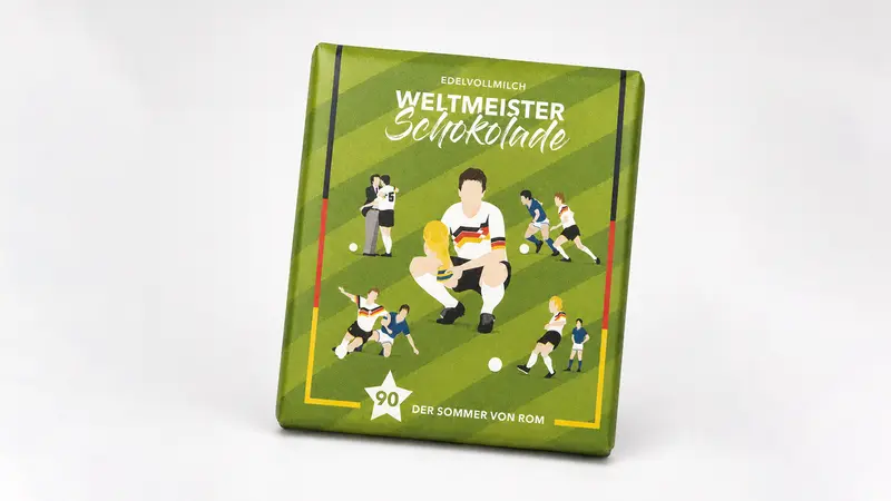 Weltmeister-Schokolade "Der Sommer von Rom"