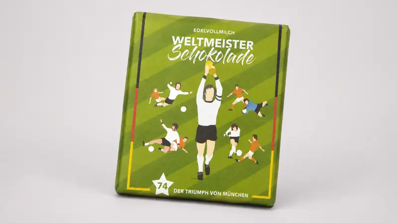Weltmeister-Schokolade "Der Triumpf von München"