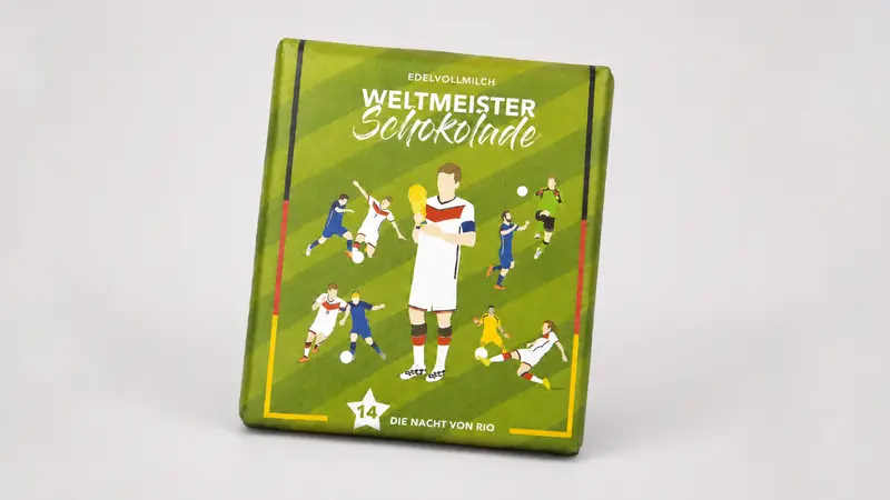 Weltmeister-Schokolade "Die Nacht in Rio"