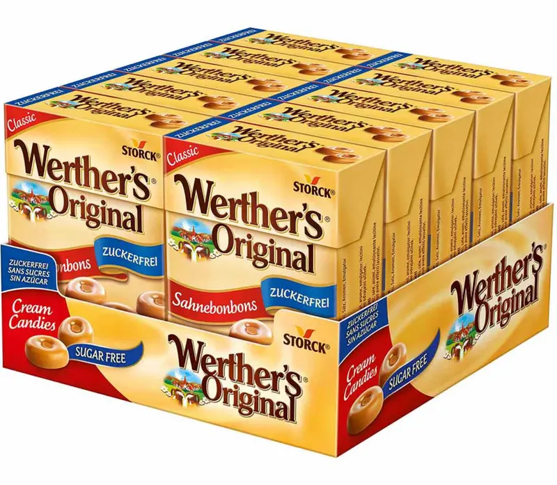 Werther's Original Sahnebonbons Minis zuckerfrei 10 x 42g