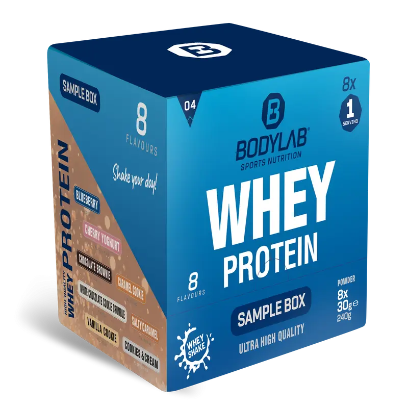 Whey Protein Probierboxen (8 Proben je 30g)