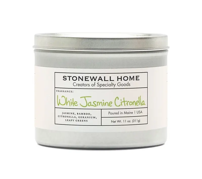 White Jasmine Citronella Outdoor Duftkerze von Stonewall Kitchen