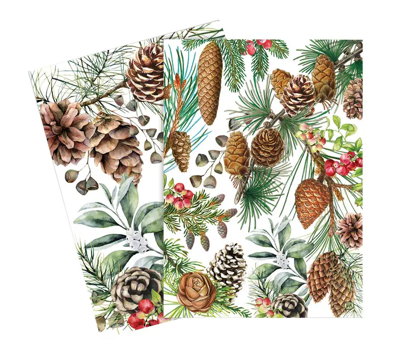 White Spruce Geschirrtücher-Set von Stonewall Kitchen (100 % Baumwolle)