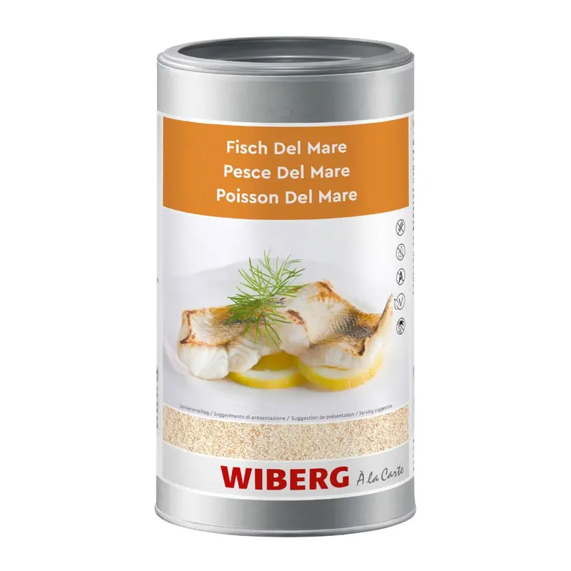 Wiberg Fisch Del Mare Würzmischung mit Meersalz 1000g