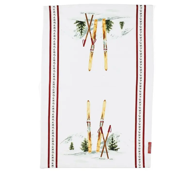 Winter Ski Geschirrtuch von Stonewall Kitchen (100% Baumwolle)