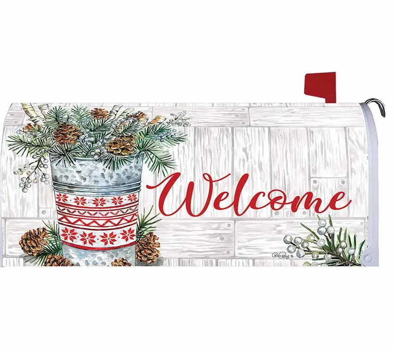 Winter Woodland Mailbox Cover