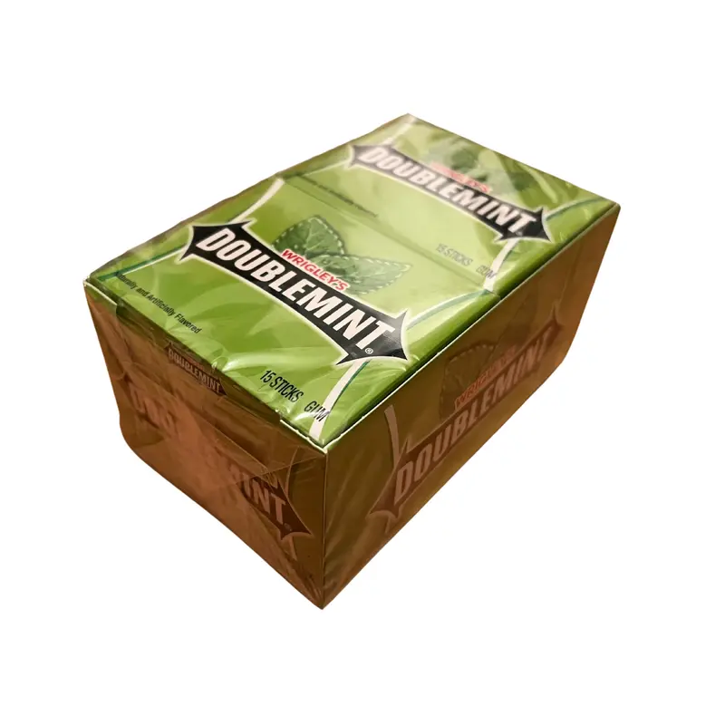 Wrigley's Doublemint Kaugummi, 10 Päckchen à 15 Stück (insgesamt 150 Streifen)