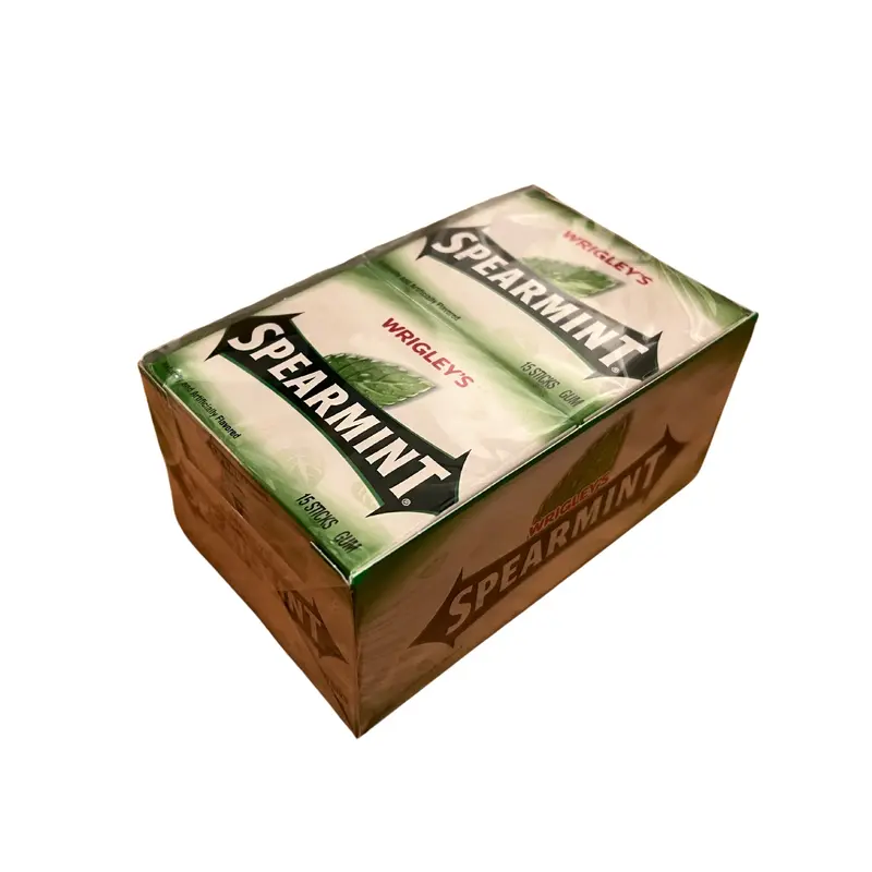 Wrigley's Spearmint Kaugummi, 10 Päckchen à 15 Stück (insgesamt 150 Streifen)
