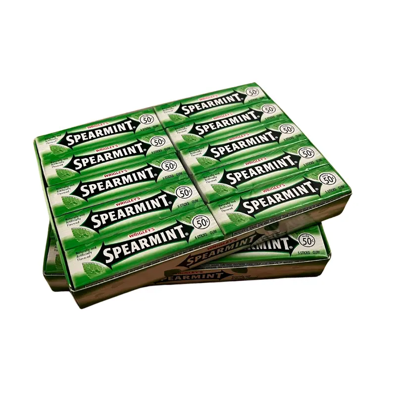 Wrigley's Spearmint Kaugummi, 40 Päckchen à 5 Stück (insgesamt 200 Streifen)