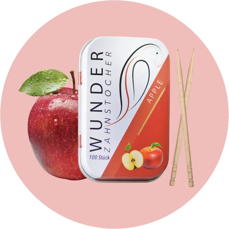 Wunder-Zahnstocher Apfel