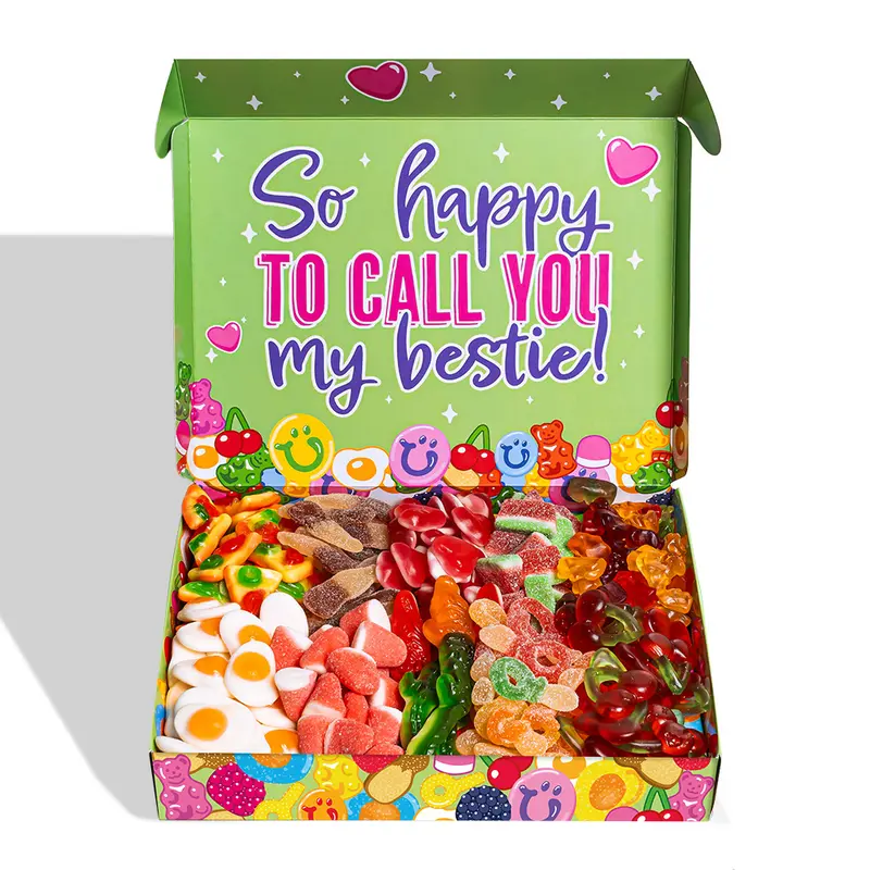 Wunnie box "Best Friends Forever", das Candy box zum Zusammenstellen mit den Lieblingsgummibärchen deiner besten Freundin